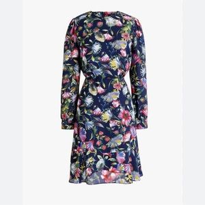 JCREW Genova Floral Dress Navy